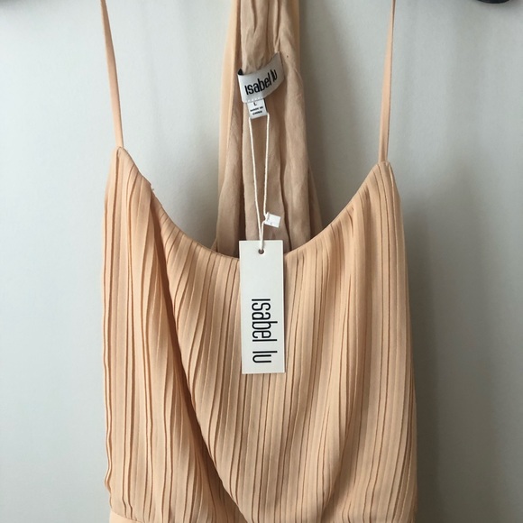 ISABEL LU Pleated Peach Dress - Picture 3 of 8